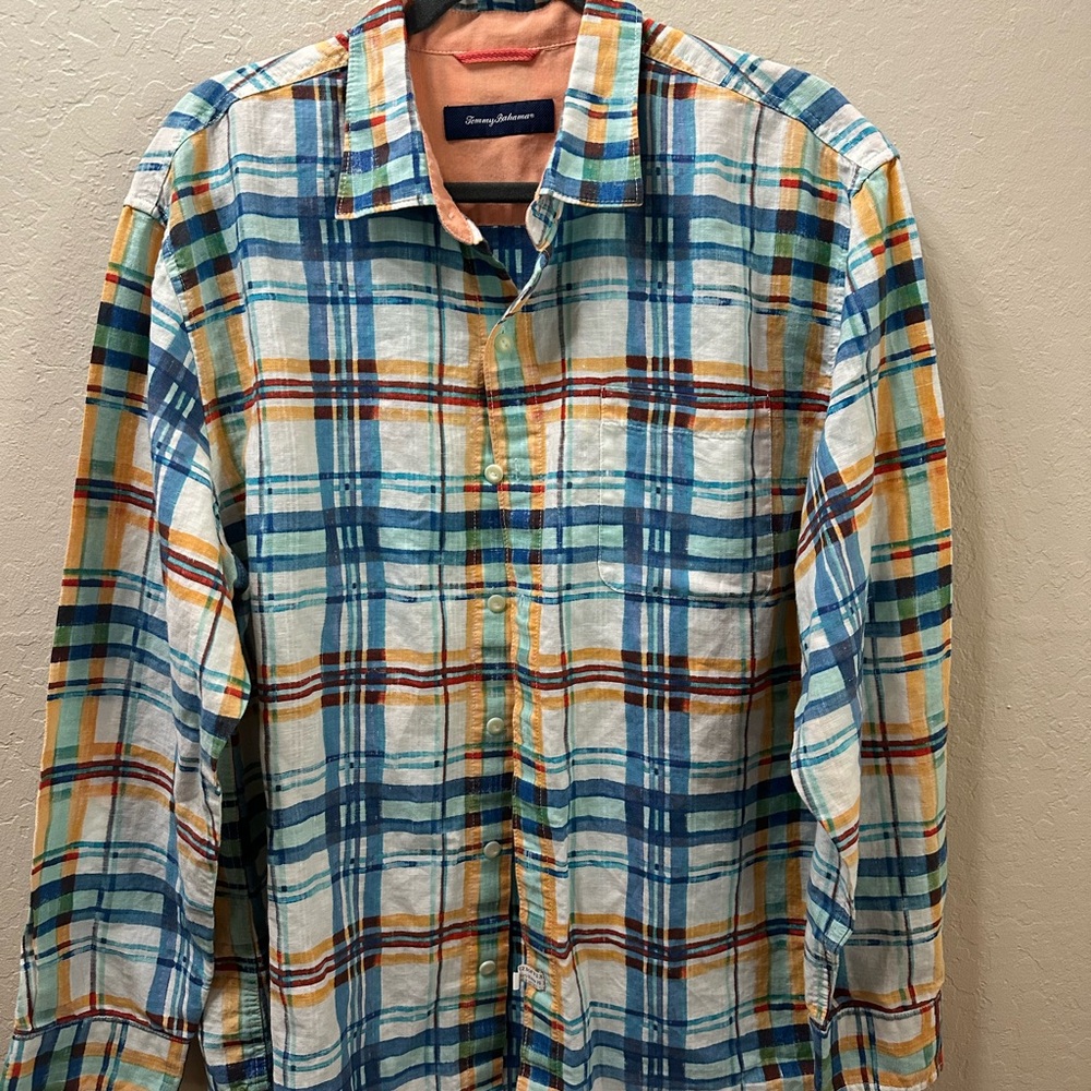 Tommy Bahama Men's Multicolor Plaid Shirt